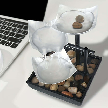 Indoor Desk Water Fountain with LED Light