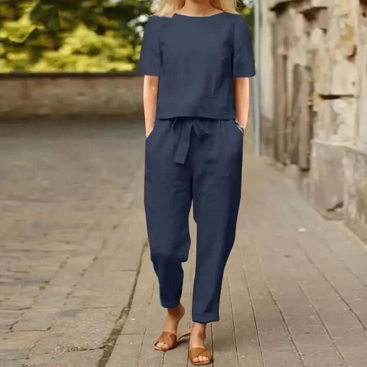 Lightweight Ladies' Holiday Two Piece Outfit - Luxivelle