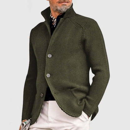 Cozy Mens Crew Neck Sweater with Pockets