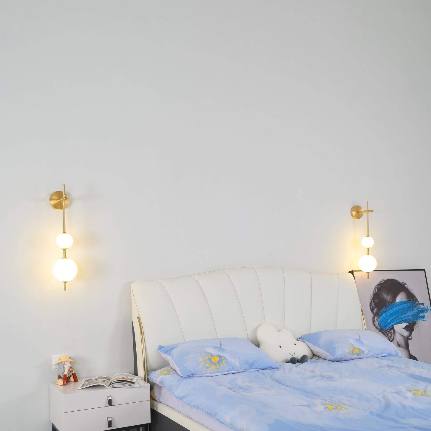 Sleek Round Glass Wall Light