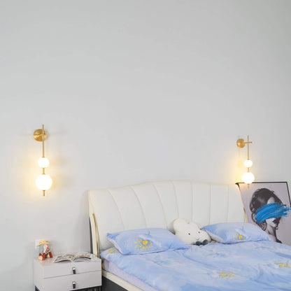 Sleek Round Glass Wall Light