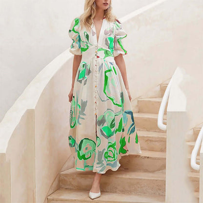 Long Sleeve Cotton Maxi Dress