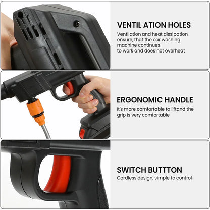 Compact Portable Pressure Washer with Rechargeable Battery