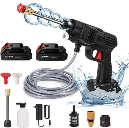 Compact Portable Pressure Washer with Rechargeable Battery