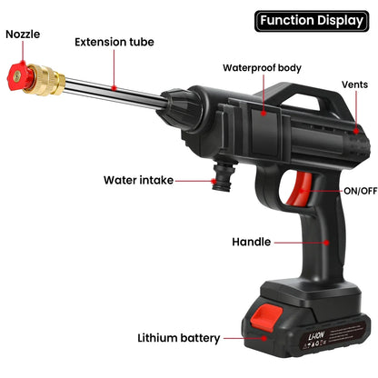 Compact Portable Pressure Washer with Rechargeable Battery