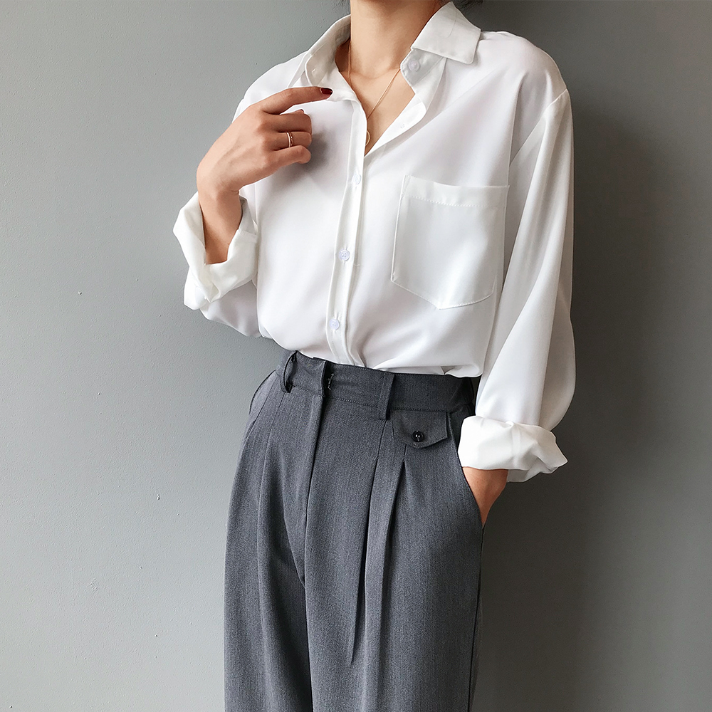 Ladies Classic Pocket Shirt