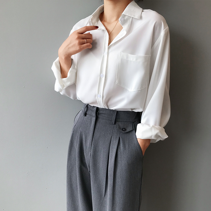 Ladies Classic Pocket Shirt