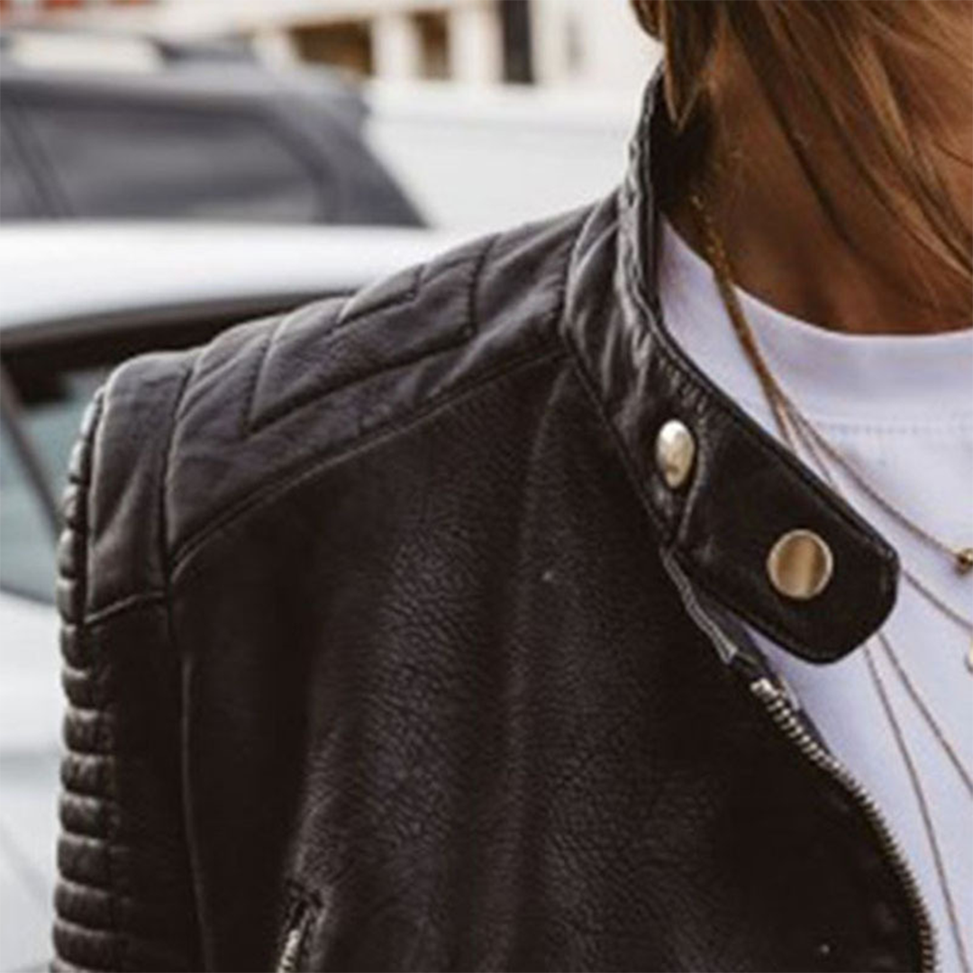 Ava | Faux Leather Jacket