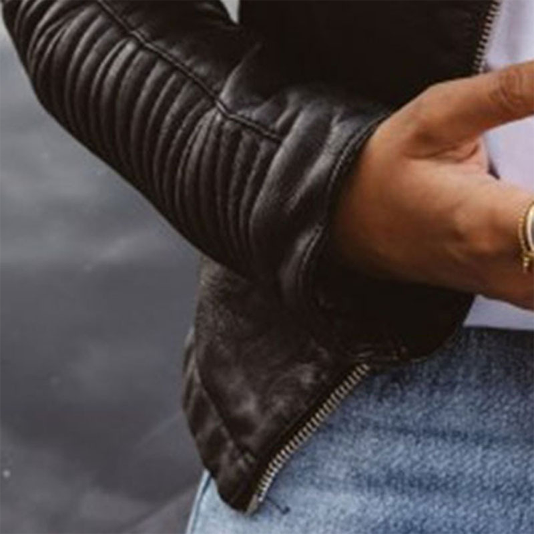 Ava | Faux Leather Jacket