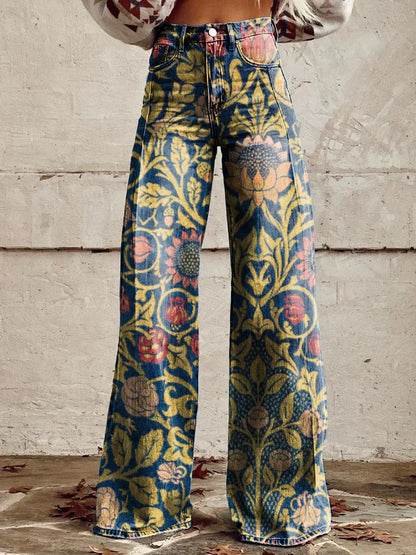 Ritan Women's Wide Leg Pants – Comfortable and Versatile Cotton Trousers-5