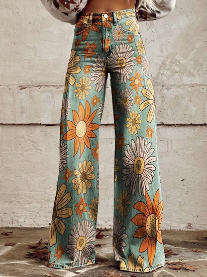 Variant image for Ritan Women's Wide Leg Pants – Comfortable and Versatile Cotton Trousers-49