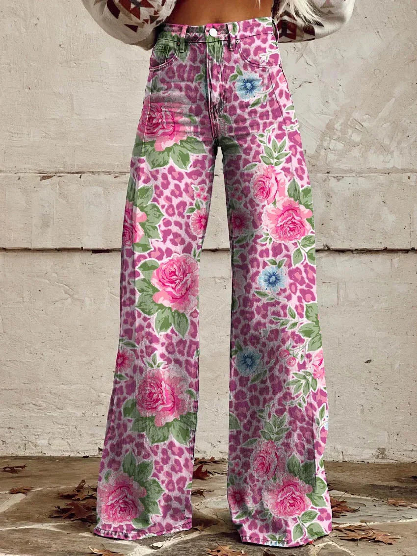 Variant image for Ritan Women's Wide Leg Pants – Comfortable and Versatile Cotton Trousers-17
