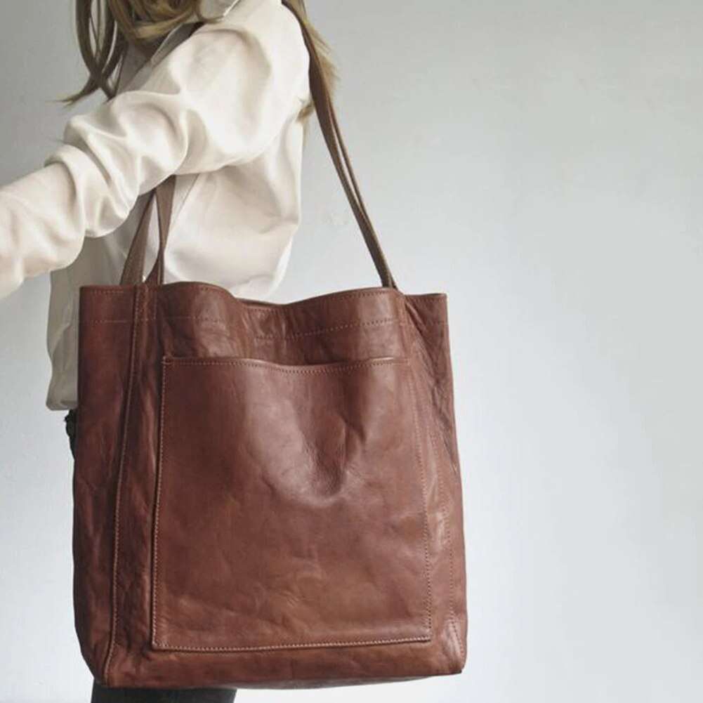 Classic Ladies Leather Tote Bag