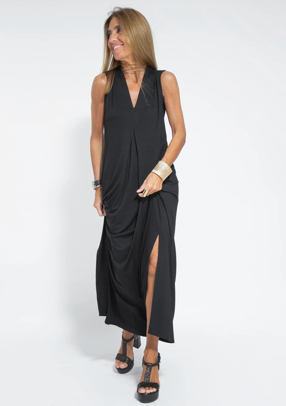 Elegant Women's Dress and Waistcoat Set