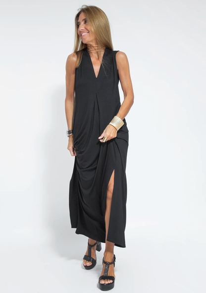 Elegant Women's Dress and Waistcoat Set