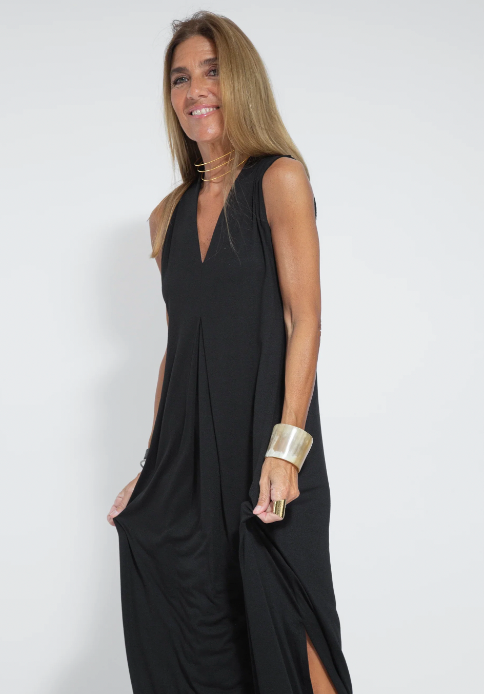 Elegant Women's Dress and Waistcoat Set