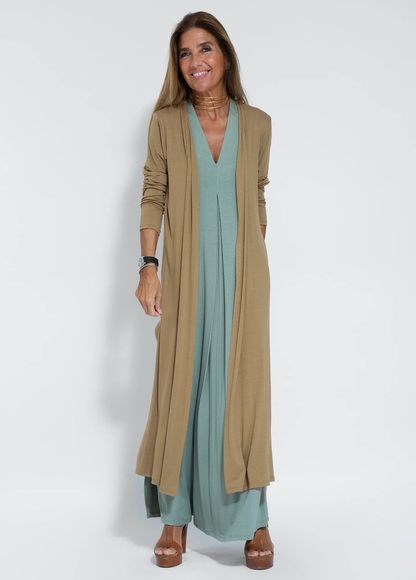 Elegant Women's Dress and Waistcoat Set