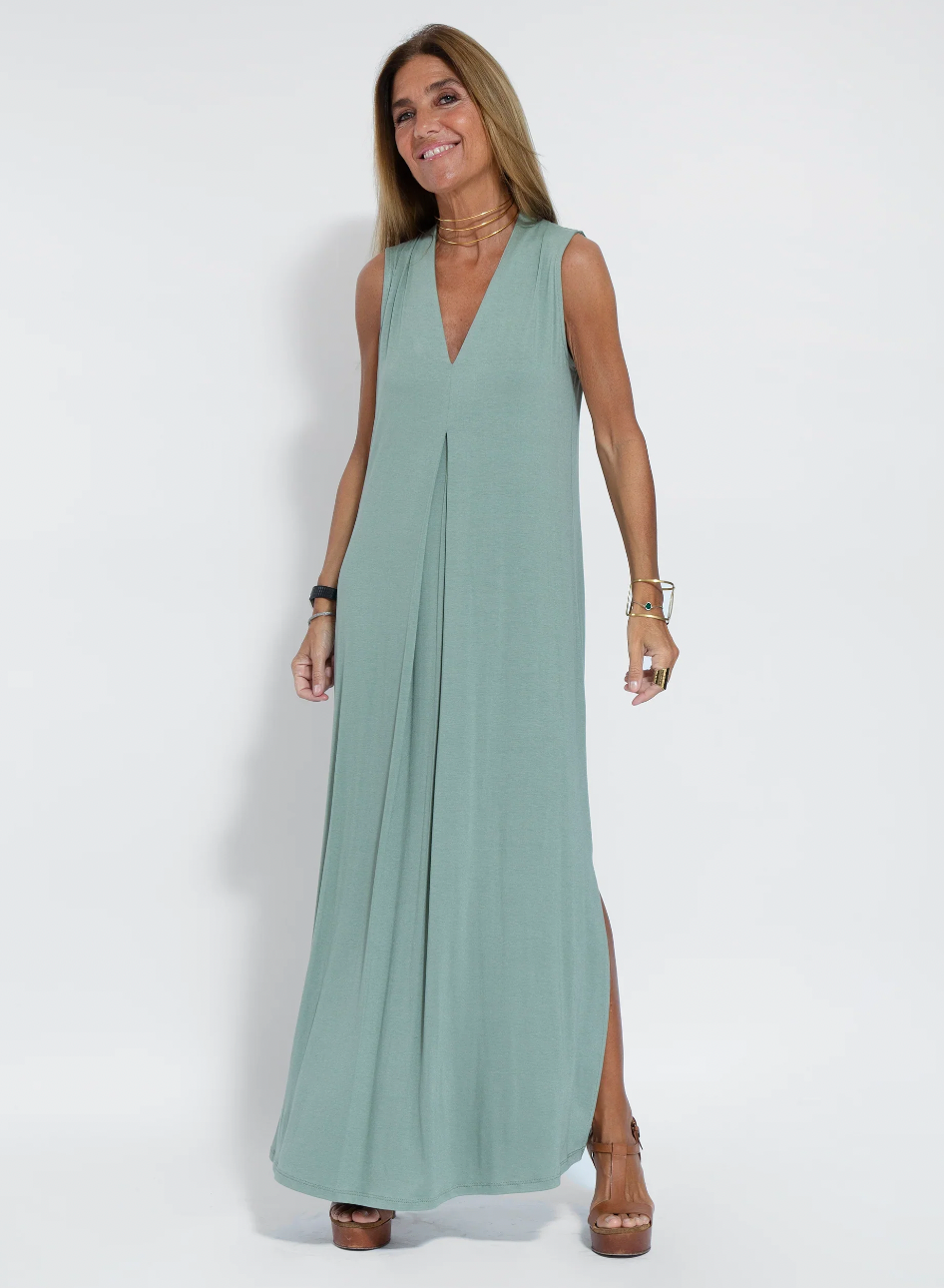 Elegant Women's Dress and Waistcoat Set