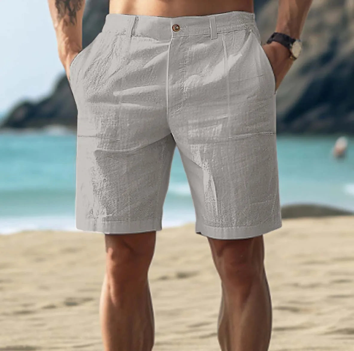 Men's Breathable Summer Shorts Comfortable Beach Pants