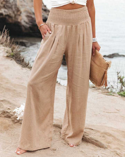 Relaxed Fit Women's Beach Trousers - Luxivelle