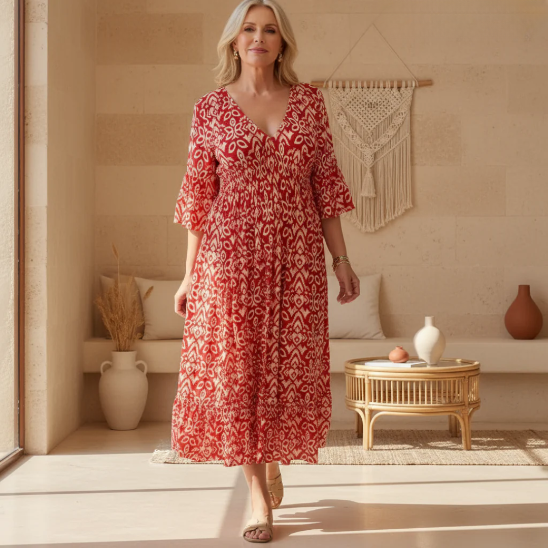 Amara | Flared Silhouette & V-neck Dresses Summer 1