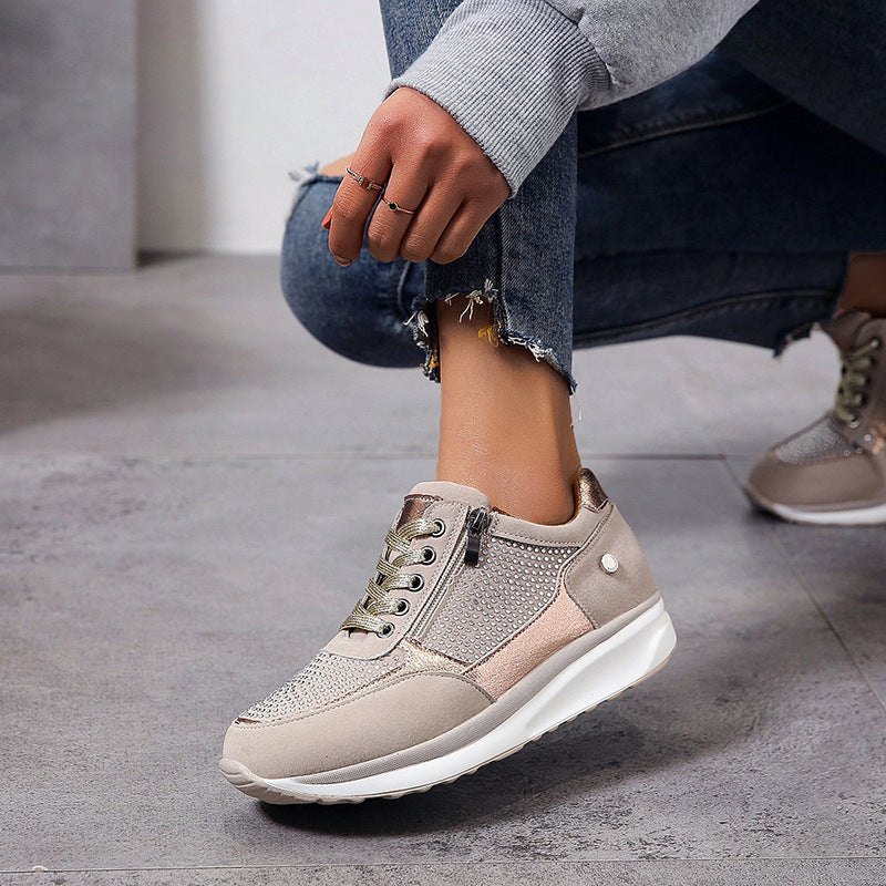 Amelia | Comfortable & Breathable White Slip-On Sneakers 1
