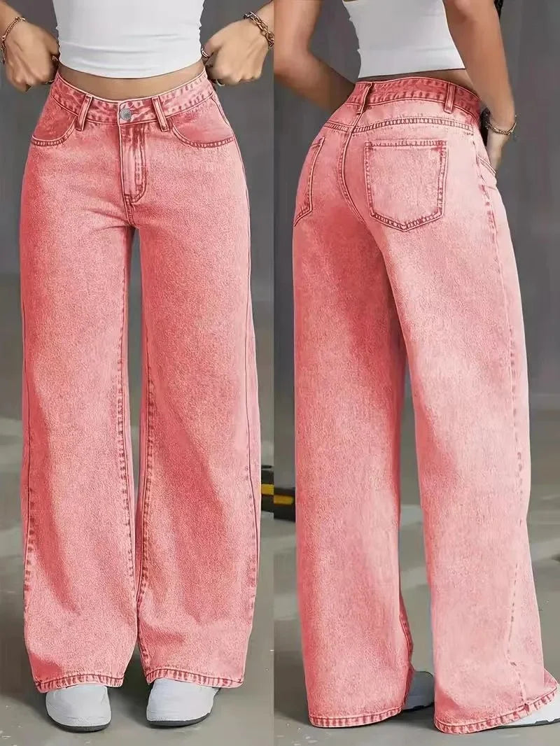 Andrea | Modern high waist baggy jeans