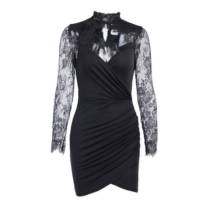 Andrea | Timeless Mini Dress with Lace Details