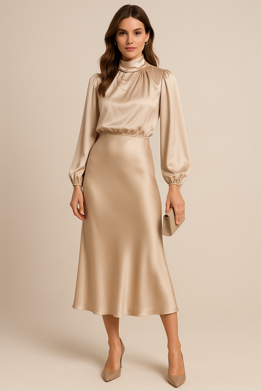 Classic Fit Ladies Midi Dress - Easy Summer Style