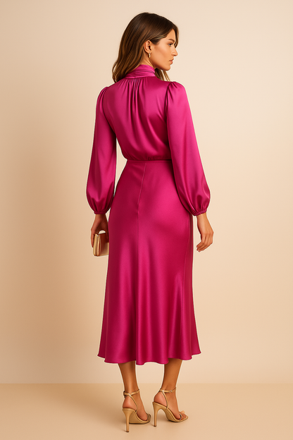 Classic Fit Ladies Midi Dress - Easy Summer Style