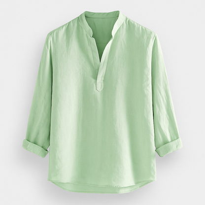 Relaxed Fit Men's Cotton Shirt Natural Breathable Tee