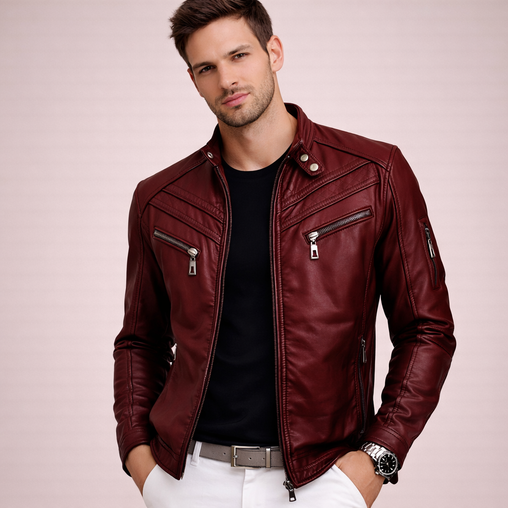Anthony | Stylish & Comfortable Leather Jacket 4