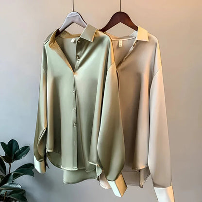 Luxurious Satin Women's Blouse
