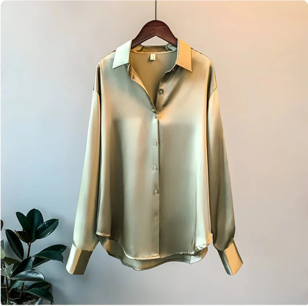 Luxurious Satin Women's Blouse