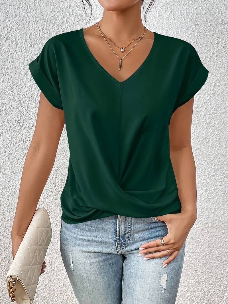 Ariana | Women's Top – Casual, Comfortable & Versatile Short Sleeves 5