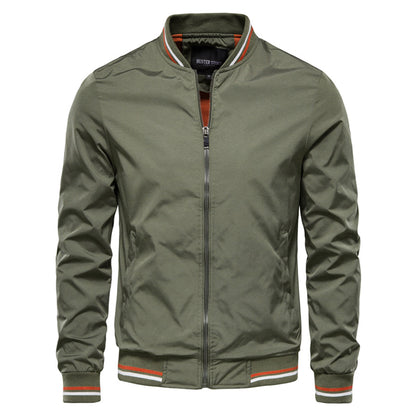 Classic Mens Zip Up Leather Jacket
