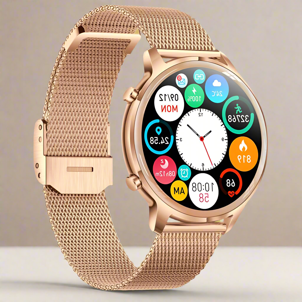 Slim Female Smart Watch with Fitness Tracking - Luxivelle