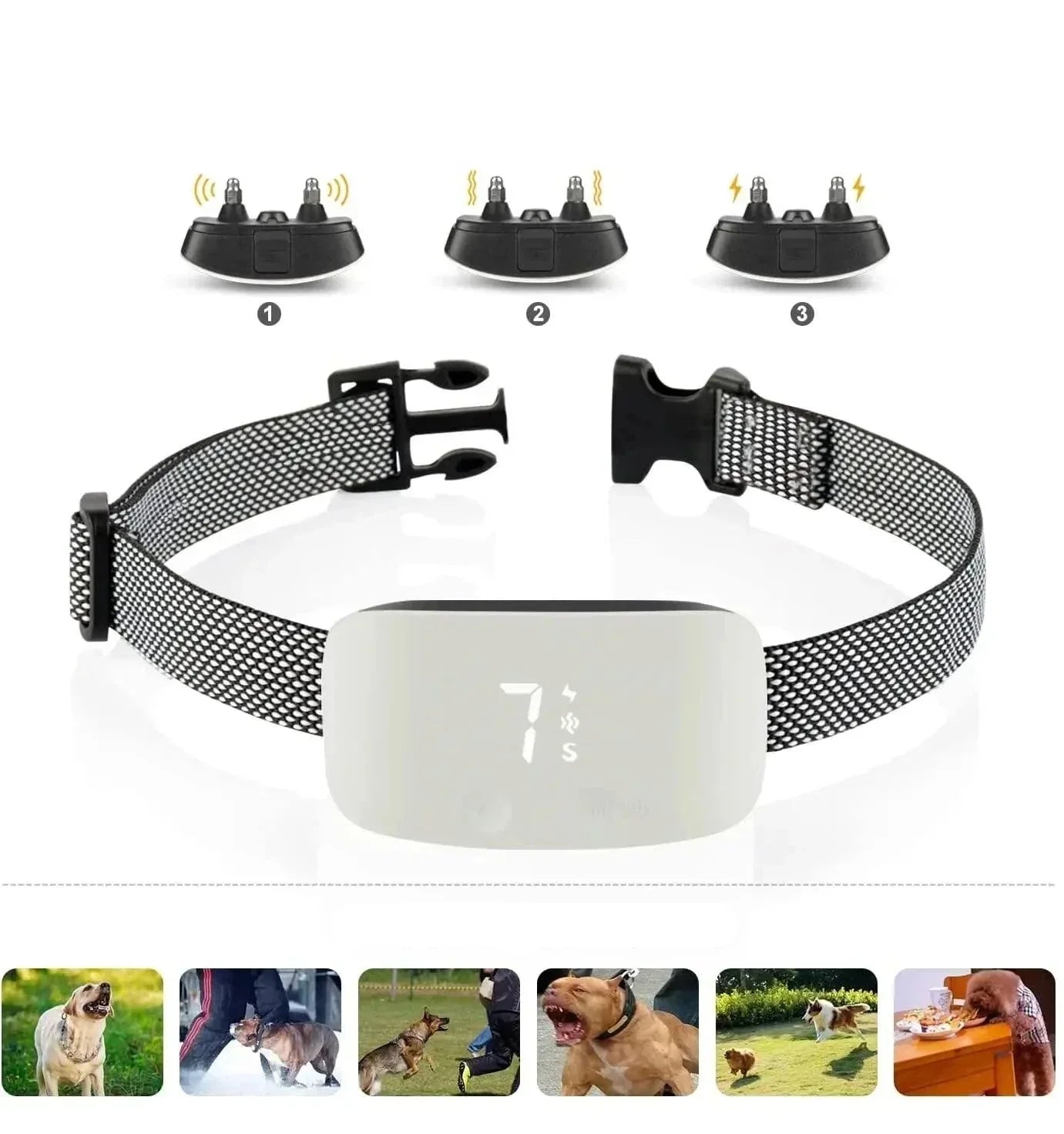 Effective Stop Bark Dog Collar - Rechargeable Waterproof Trainer