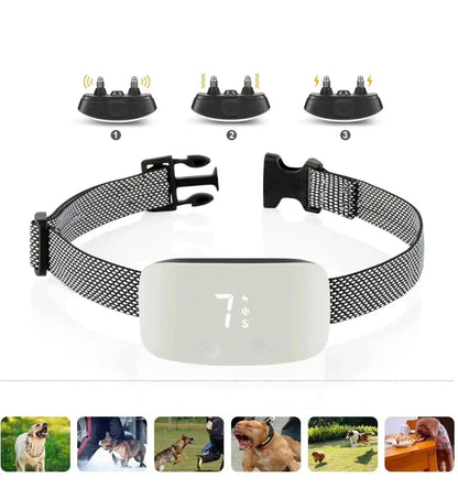 Effective Stop Bark Dog Collar - Rechargeable Waterproof Trainer
