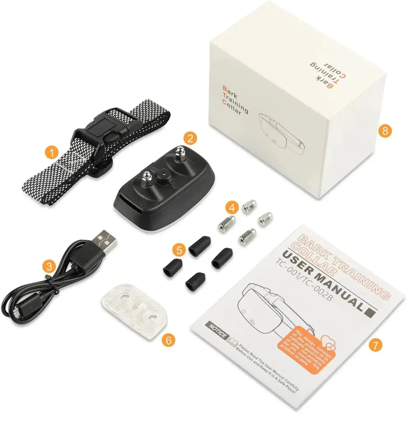 Effective Stop Bark Dog Collar - Rechargeable Waterproof Trainer