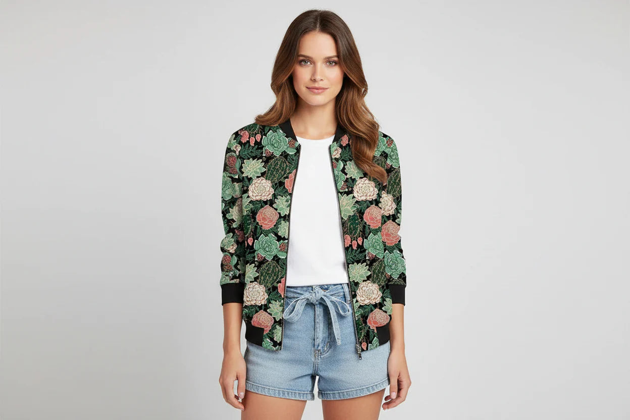 Colorful Zip Up Hoodie Jacket - Luxivelle