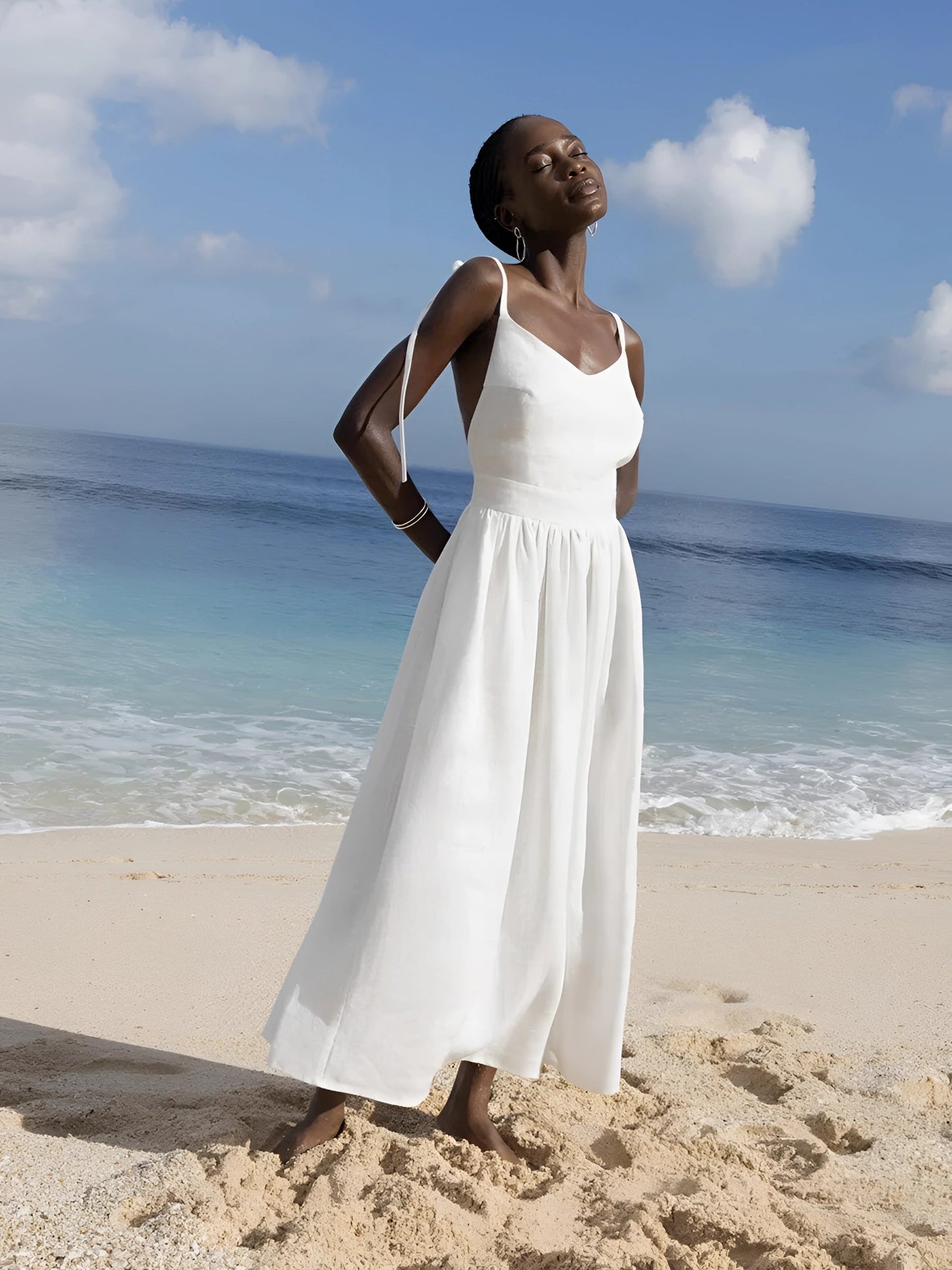 Sophia | Linen Maxi Dress