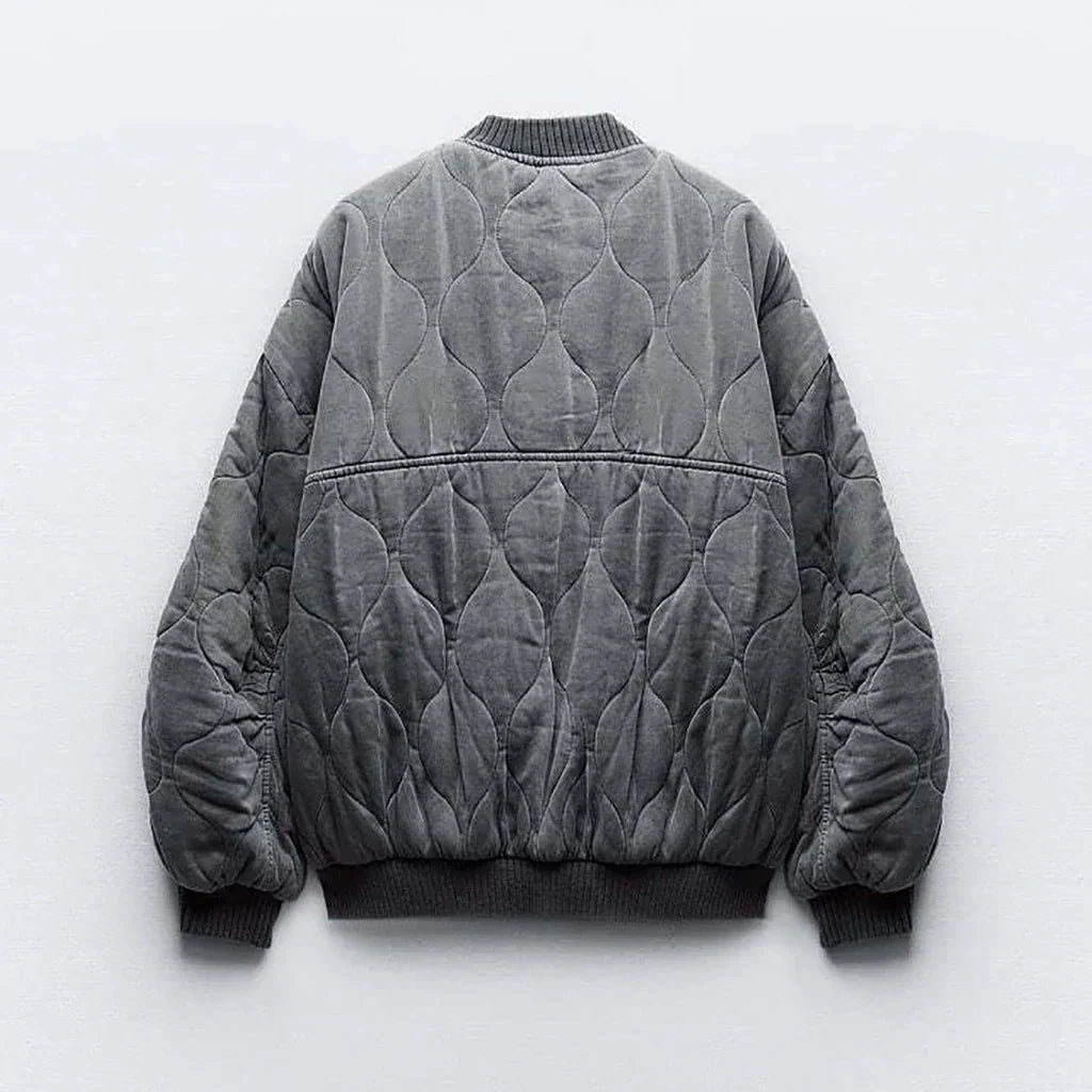 Evelyn | Quilted Bomber Jacket