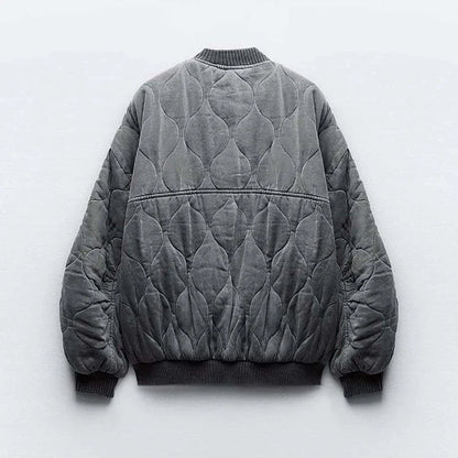 Evelyn | Quilted Bomber Jacket