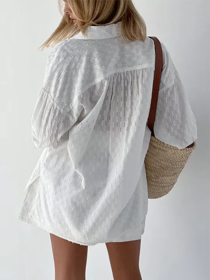 Classic Cotton Shirt and Shorts Set