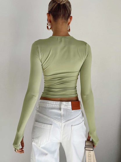 Fitted Ladies Crew Neck Tee Shirt