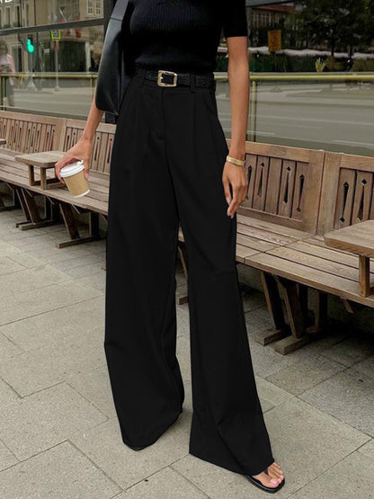 Comfortable High Waisted Wide Leg Women's Summer Pants