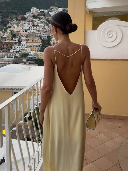 Vibrant Beach Long Evening Dress