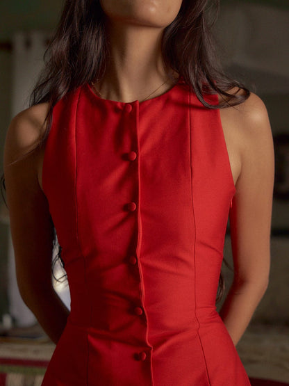 Red Off The Shoulder Mini Dress