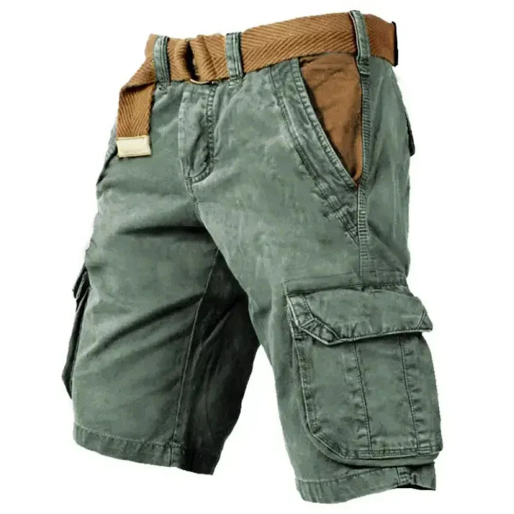 Eero | Men's Cargo Shorts - Classic Black Summer Style with Spacious Pockets-6